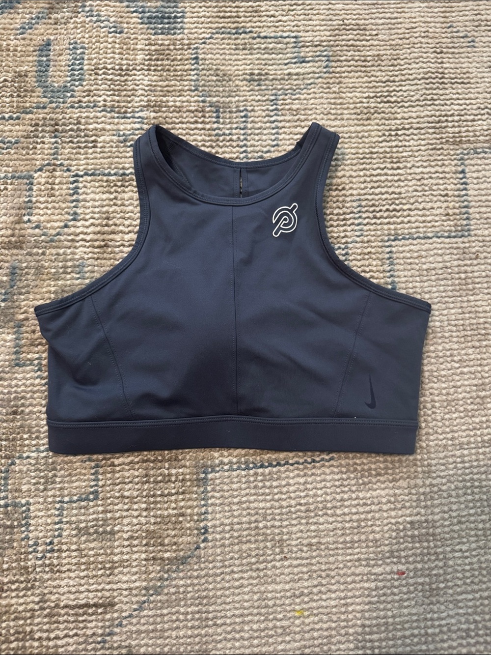 Peloton Gray High-Neck Sports Bra